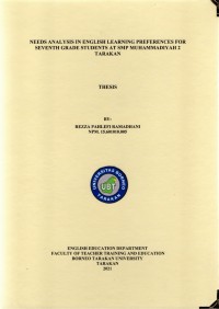 Needs Analysis In English Learning Preferences For Seventh Grade Students At SMP Muhammadiyah 2 Tarakan
