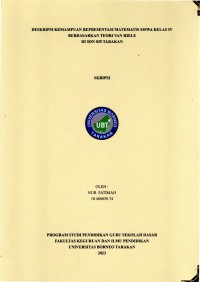Deskripsi Kemampuan Representasi Matematis Siswa Kelas IV Berdasarkan Teori Van Hiele Di SDN 035 Tarakan