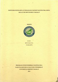 Eksplorasi Kemampuan Pemahaman Konsep Matematika Siswa Kelas VIII SMP Negeri 4 Tarakan