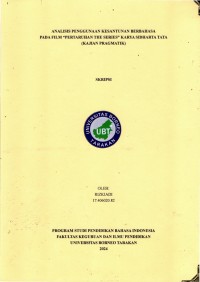 Analisis Penggunaan Kesantunan Berbahasa Pada Film