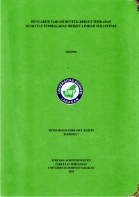 PENGARUH VARIASI BENTUK BRIKET TERHADAP
KUALITAS PEMBAKARAN BRIKET LIMBAH SEKAM PADI
