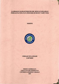 GAMBARAN KARAKTERISTIK IBU DENGAN KEJADIAN PERSALINAN BUATAN (INDUKSI) DI RSUKT TAHUN 2024