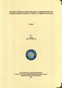 Student’s Difficulties In Reading Comprehension Of Eighth-Grade Students At SMPN 1 Lumbis In Nunukan