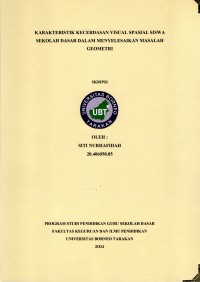 Karakteristik Kecerdasan Visual Spasial Siswa Sekolah Dasar Dalam Menyelesaikan Masalah Geometri