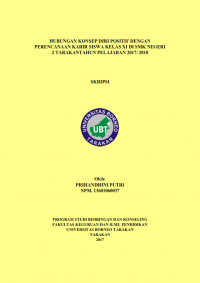 Hubungan Konsep Diri Positif Dengan Perencanaan Karir Siswa Kelas XI Di SMK Negeri 2 Tarakan Tahun Pelajaran 2017/2018