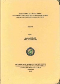 Isolasi Siswa Dalam Kelompok (Studi Kasus Pada Siswa Kelas VIII-2 Di SMP Negeri 1 Bunyu Tahun Pembelajaran 2017/2018)