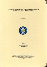 Pengaruh Metakognitif Terhadap Hasil Belajar Matematika Siswa SMPN 2 Tarakan