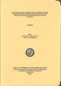 Pengaruh Model Pembelajaran Kooperatif Tipe Numbered Head Together (NHT) Terhadap Hasil Belajar Matematika Siswa Kelas V SDN 018 Tarakan