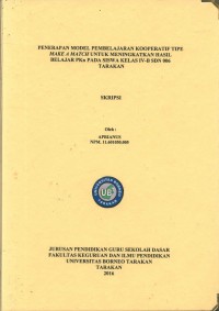 Penerapan Model Pembelajaran Kooperatif Tipe Make A Match Untuk Meningkatkan Hasil Belajar PKn Pada Siswa Kelas IV-B SDN 006 Tarakan