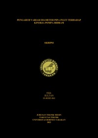 Pengaruh Variasi Diameter Pipa Inlet Terhadap Kinerja Pompa Hidram