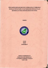 Pengaruh Edukasi KB Pasca Persalinan Terhadap Tingkat Pengetahuan Dan Kesiapan Penggunaan KB Sebagai Upaya Pencegahan Stunting