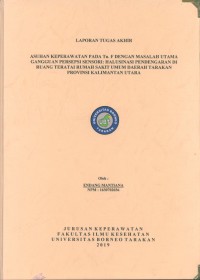 Asuhan Keperawatan Pada Tn. F Dengan Masalah Utama Gangguan Persepsi Sensori: Halusinasi Pendengaran Di Ruang Teratai Rumah Sakit Umum Daerah Tarakan Provinsi Kalimantan Utara