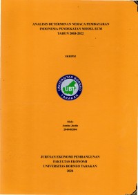 Analisis Determinan Neraca Pembayaran Indonesia Pendekatan Model ECM Tahun 2003-2022