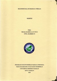 Diatesis Dalam Bahasa Toraja