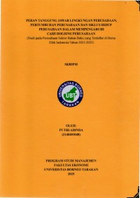 Peran Tanggung Jawab Lingkungan Perusahaan, Pertumbuhan  Perusahaan Dan Siklus Hidup Perusahaan Dalam Mempengaruhi Cash Holding Perusahaan (Studi Pada Perusahaan Sektor Bahan Baku Yang Terdaftar Di Bursa Efek Indonesia Tahun 2021-2023)