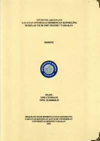 Studi Pelaksanaan Layanan Informasi Bimbingan Konseling Di Kelas VII Di SMP Negeri 7 Tarakan