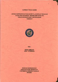 Asuhan Keperawatan Pada Klien Tn. D Dengan Masalah Utama Isolasi Sosial: Menarik Diri Di Ruang Teratai Rumah Sakit Umum Daerah Tarakan