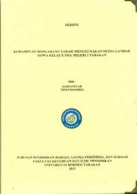 Kemampuan Mengarang Narasi Menggunakan Media Gambar Siswa Kelas X SMA Negeri 2 Tarakan