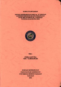 Asuhan Keperawatan Pada An. “S” Dengan Gastroenteritis Di Ruang Perawatan Anak Melati RSUD Tk. I Tarakan Tanggal 26 s/d 28 Juli 2012