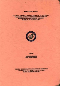 Asuhan Keperawatan Pada An. J Dengan Pneumonia Di Ruang Perawatan Anak Melati Rumah Sakit Umum Daerah Tarakan Tanggal 23 s/d 25 Juli 2012