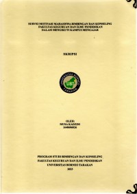 Survei Motivasi Mahasiswa Bimbingan Dan Konseling Fakultas Keguruan Dan Ilmu Pendidikan Dalam Mengikuti Kampus Mengajar