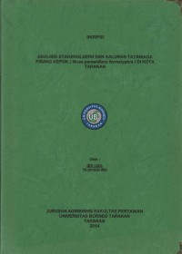 Analisis Stakeholders Dan Saluran Tata Niaga Pisang Kepok (Musa parasidiaca formatypica) Di Kota Tarakan