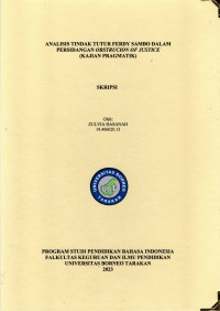 Analisis Tindak Tutur Ferdy Sambo Dalam Persidangan Obstrucion Of Justice (Kajian Pragmatik)