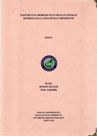 Faktor Yang Berhubungan Dengan Tingkat Depresi Pada Lansia Dengan Hipertensi