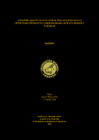 Analisis Ability To Pay (ATP) & Willingness To Pay (WTP) Pada Pengguna Taksi Bandara Juwata Di Kota Tarakan