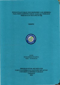 Penggunaan Pakan Non Ekonomis Yang Berbeda Pada Induk Kepiting Bakau (Scylla spp) Terhadap Percepatan Matang Ovari