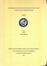 Pesan Moral Dalam  Novel Sunyi Paling Riuh Karya Fajar Sulaiman (Kajian Sosiologi Sastra)