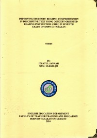 Improving Students' Reading Comprehension In Descriptive Text Using Concept-Oriented Reading Instruction (CORI) In Seventh Grade Of SMPN 12 Tarakan