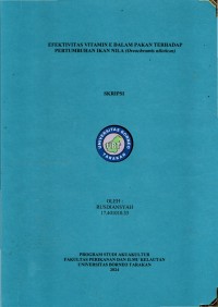 Efektivitas Vitamin E Dalam Pakan Terhadap Pertumbuhan Ikan Nila (Oreochromis niloticus)