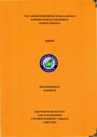 Valuasi Ekonomi Obyek Wisata Kawasan Konservasi Hutan Mangrove Di Kota Tarakan