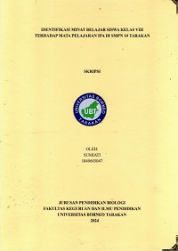 Identifikasi Minat Belajar Siswa Kelas VIII Terhadap Mata Pelajaran IPA Di SMPN 10 Tarakan