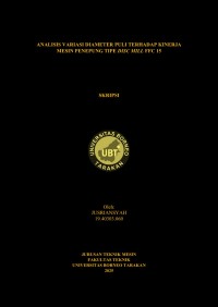 Analisis Variasi Diameter Puli Terhadap Kinerja Mesin Penepung Tipe Disc Mill FFC 15