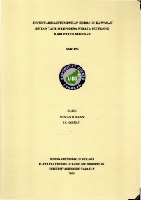 Inventarisasi Tumbuhan Herba Di Kawasan Hutan Tane O'len Desa Wisata Setulang Kabupaten Malinau