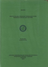 Respon Gulma Terhadap Perbedaan Dosis Herbisida Kontak Dan Sistemik
