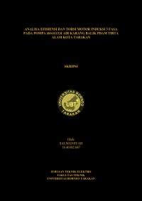 Analisa Efisiensi Dan Torsi Motor Induksi 3 Fasa Pada Pompa Booster Air Karang Balik PDAM Tirta Alam Kota Tarakan