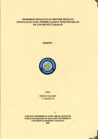 Deskripsi Penggunaan Metode Resitasi (Penugasan) Pada Pembelajaran Tematik Kelas III-A Di SDN 032 Tarakan