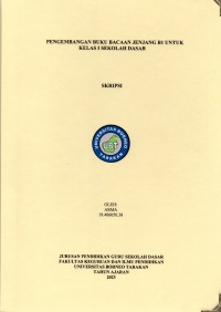 Pengembangan Buku Bacaan Jenjang B1 Untuk Kelas I Sekolah Dasar