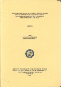 Meningkatkan Hasil Belajar IPA Menggunakan Model Pembelajaran Kooperatif Tipe Numbered Heads Together (NHT) Siswa Kelas VB SDN 016 Tarakan