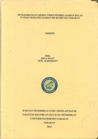 Pengembangan Media Video Pembelajaran Kelas IV Pada Mata Pelajaran IPS Di SDN 012 Tarakan
