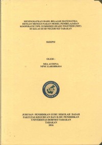Meningkatkan Hasil Belajar Matematika Dengan Menggunakan Model Pembelajaran Kooperatif Tipe Numbered Heads Together (NHT) Di Kelas III SD Negeri 023 Tarakan