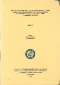 Analisis Wacana Buku Sekolah Elektronik (BSE) Bahasa Indonesia Membuatku Cerdas Kelas VI SD/MI Kota Tarakan Ditinjau Dari Perspektif Gender