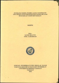 Penerapan Model Pembelajaran Kooperatif Tipe Jigsaw Untuk Meningkatkan Hasil Belajar IPS Di Kelas V-B SDN 030 Tarakan