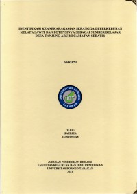 Identifikasi Keanekaragaman Serangga Di Perkebunan Kelapa Sawit Dan Potensinnya Sebagai Sumber Belajar Desa Tanjung Aru Kecamatan Sebatik