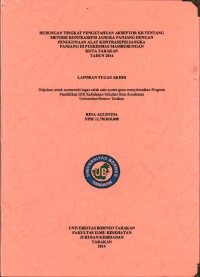 Hubungan Tingkat Pengetahuan Akseptor KB Tentang Metode Kontrasepsi Jangka Panjang Dengan Penggunaan Alat Kontrasepsi Jangka Panjang Di Puskesmas Mamburungan Kota Tarakan Tahun 2014