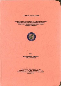 Asuhan Keperawatan Pada Tn. R Dengan Diagnosa Penyakit Paru Obstruksi Kronis Di Ruang Perawatan Dahlia Rumah Sakit Umum Daerah Tarakan