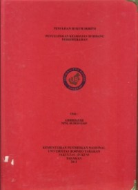 Penyelesaian Kejahatan Di Bidang Perkoperasian